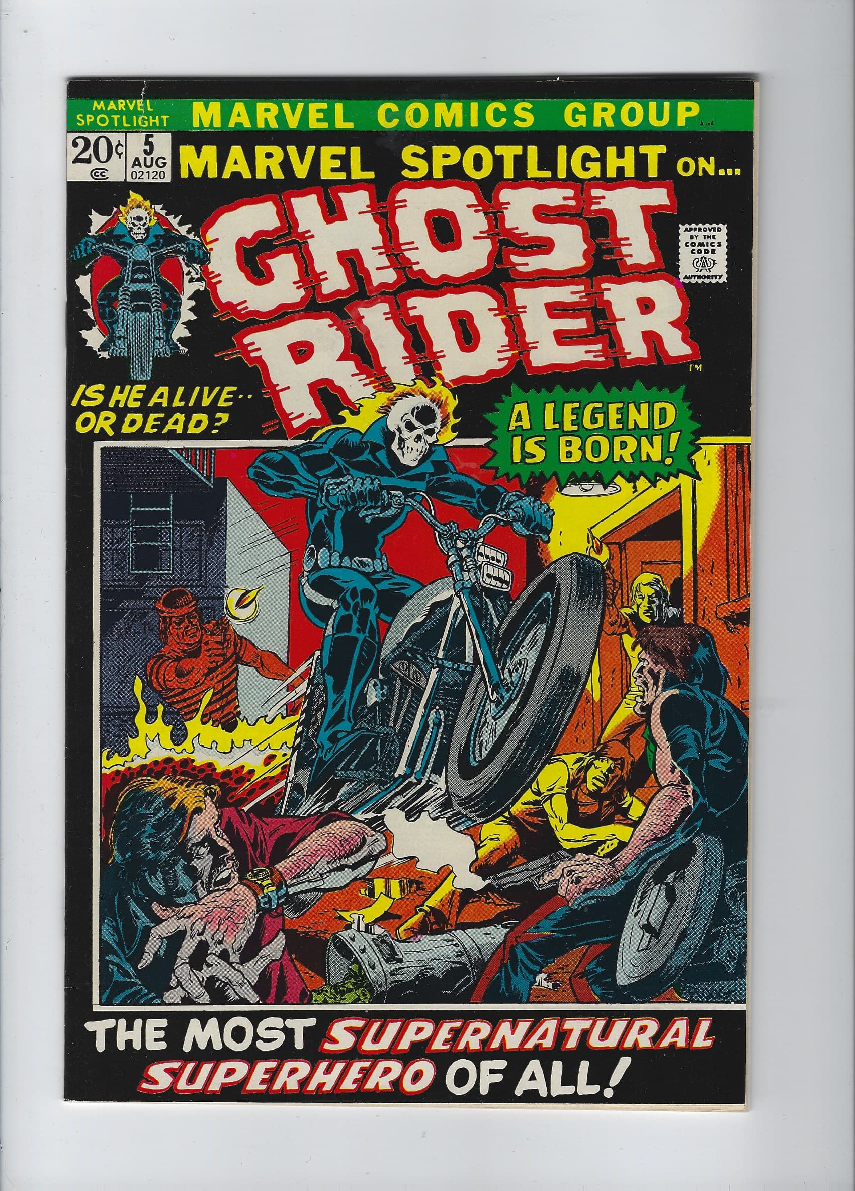 Marvel Spotlight 5 VF Friedrich Ploog 1st Ghost Rider 1st Johnny Blaze
